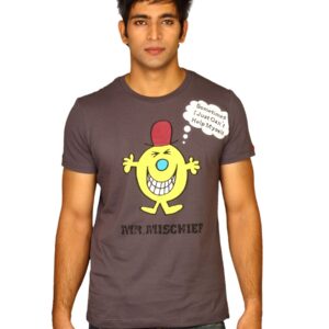 Mr.Men Men's Mr.Mischief Grey T-shirt