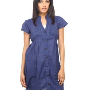 Sepia Women Striped Navy Blue Top