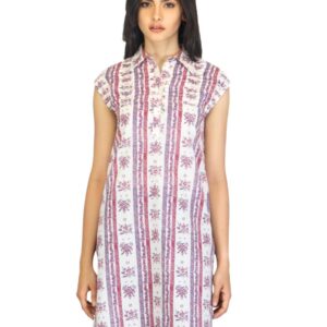 W Women Printed White Kurta