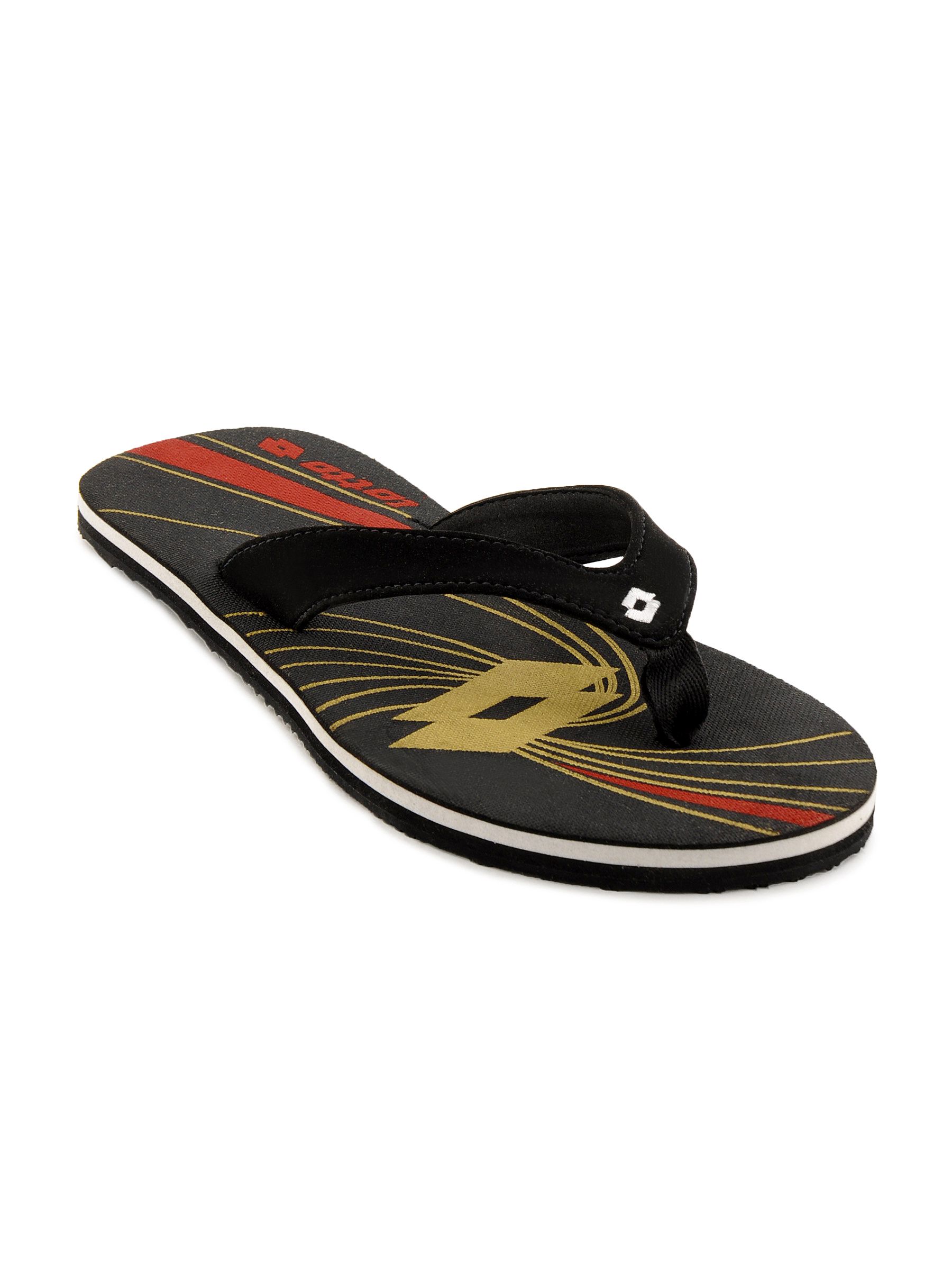 Lotto Unisex Shine Black Slippers