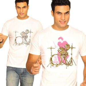 Inkfruit Men's The Last Drumer White UV T-shirt
