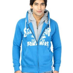Status Quo Men Printed Blue Jackets