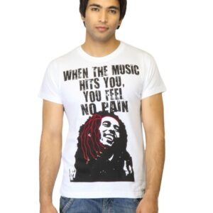 Tantra Men Feel No Pain White T-shirt