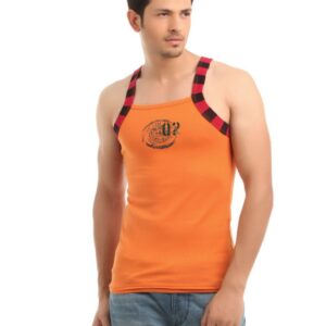 Facit Men Orange Innerwear Vest
