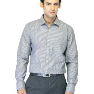 John Miller Men Striped Black Shirt
