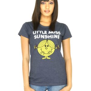 Little Miss Women Printed Dark Grey T-shirt