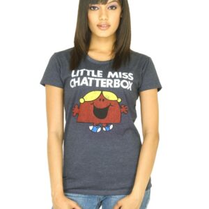 Little Miss Women Printed Navy Blue T-shirt