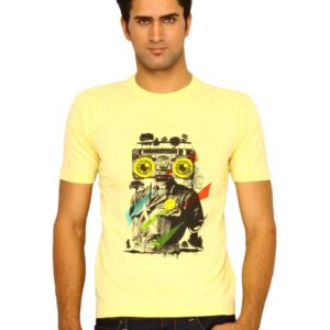Myntra Men's Radio Head Yellow T-shirt
