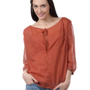 French Connection Women Rust Top