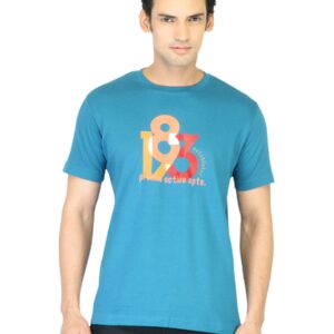 Proline Men Blue T-shirt with Printed Detail