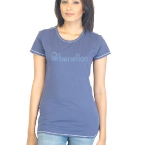 United Colors of Benetton Women Blue T-shirt
