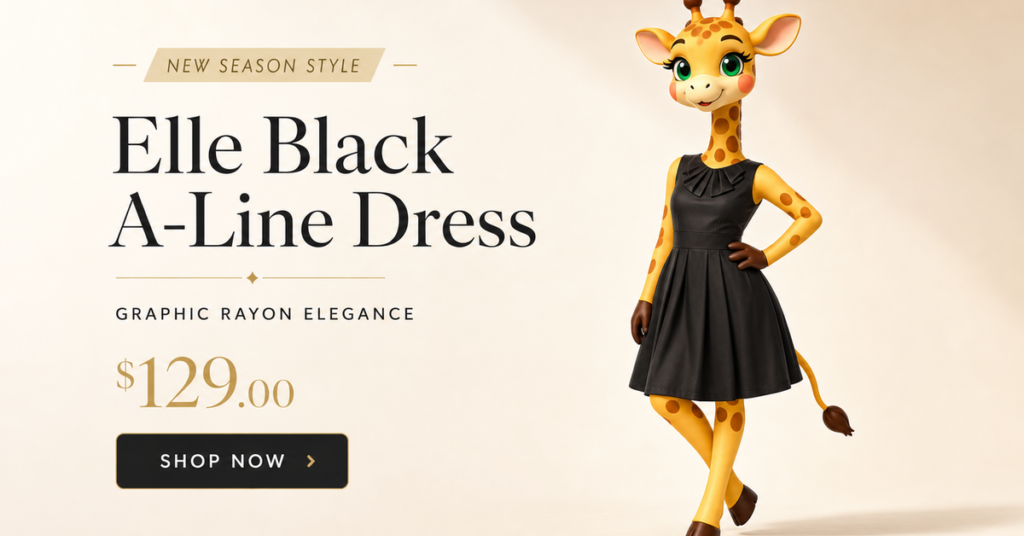 Elle Women Black A-Line Dress