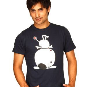 Probase Men's Cartoon Navy T-shirt