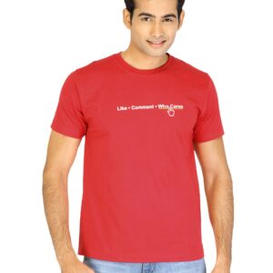 Tantra Men Red Printed T-shirt