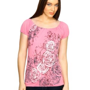 Jealous 21 Women  Printed Pink Top