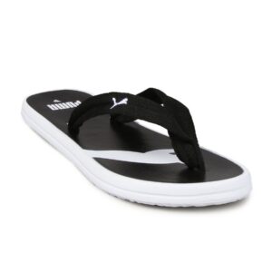 Puma Unisex Tropi Cat Black White Flip Flop