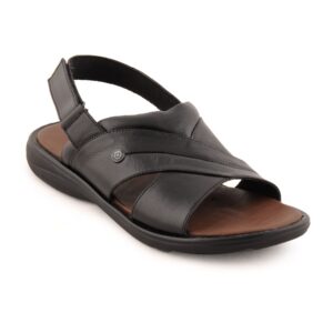Franco Leone Men Casual Black Sandals