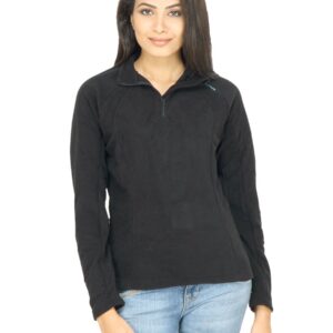 Quechua Women Fleece Black Sweatshirt