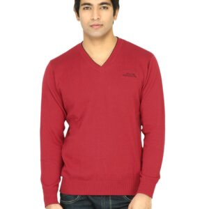 Wrangler Men Rib Red Sweater