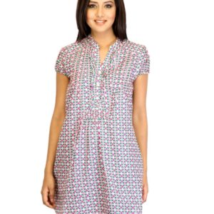 Mumbai Slang Women Printed Green Kurti
