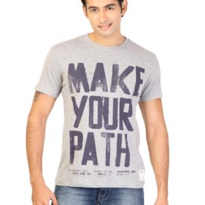 Lee Men Printed Grey Tshirts
