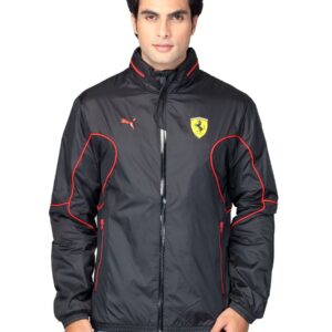 Puma Men Windbreaker Black Ferrari Jacket