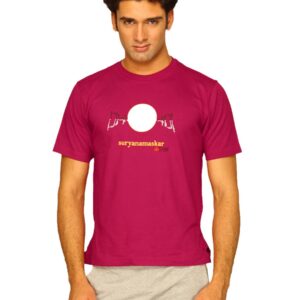 Urban Yoga Men's Suryanamaskar Red T-shirt