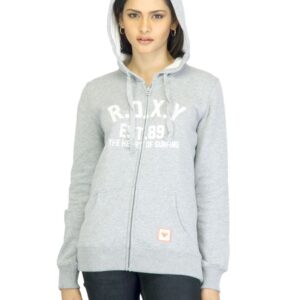 Roxy Women Grey Printed Sweatshirt