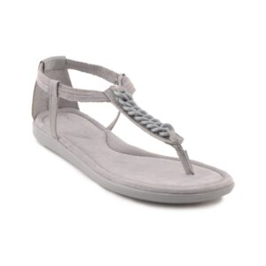 Rockport Women Jeanie Thong Chain Grey Flats