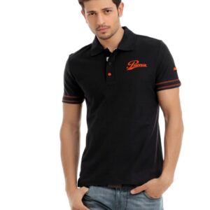 Puma Men Black Polo T-shirt