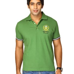 Proline Men Green Polo T-shirt