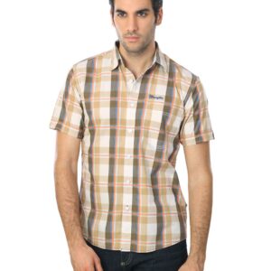 Wrangler Men Brown Check Shirt