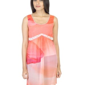 Satya Paul Women Orange Printed Tunic