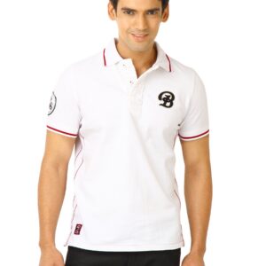 United Colors of Benetton Men Solid Polo White Tshirts