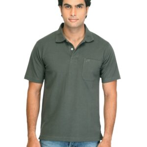 Proline Men Grey Comfort Fit Polo T-shirt
