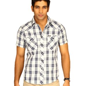 Lee Men Arnold Black Grey Check Shirt