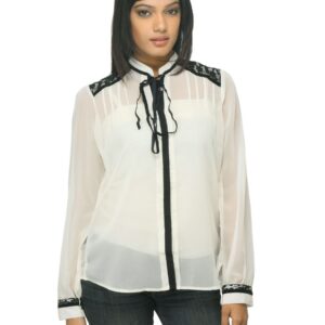 Femella Women Cream Shirt