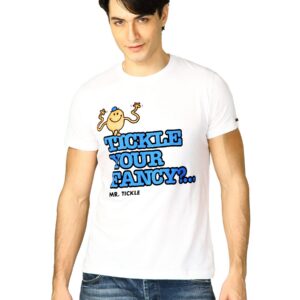 Mr.Men Men's White Blue T-shirt