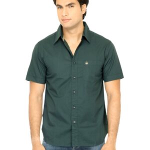 United Colors of Benetton Men Solid Green Shirt