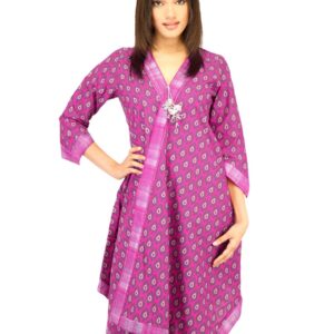BIBA Women Printed Pink Kurta