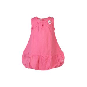Gini and Jony Kids Girls Solid Pink Dresses