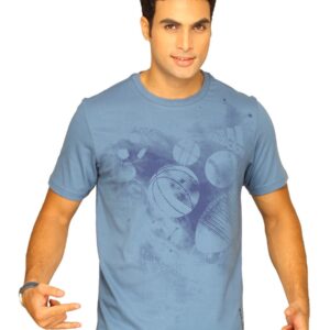 ADIDAS Men's Best Shot Teal Blue T-shirt