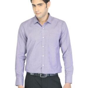 John Miller Men Striped Purple Shirt