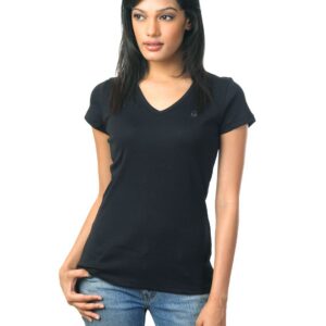 United Colors of Benetton Women Black T-shirt