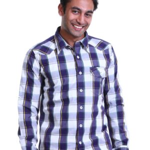 Probase Men Stripe Purple Shirt