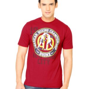 Locomotive Men Printed Red Tshirt