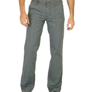 Probase Men Check Grey Trousers