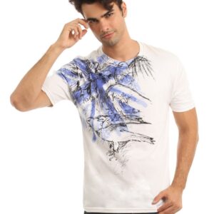 French Connection Men White Printed T-shirt