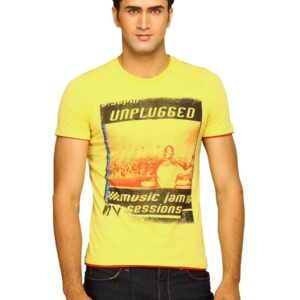 Status Quo Men's Unplugged Yellow T-shirt