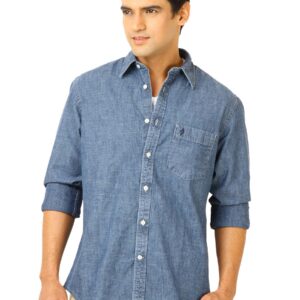 Indian Terrain Men Navy Blue Shirts